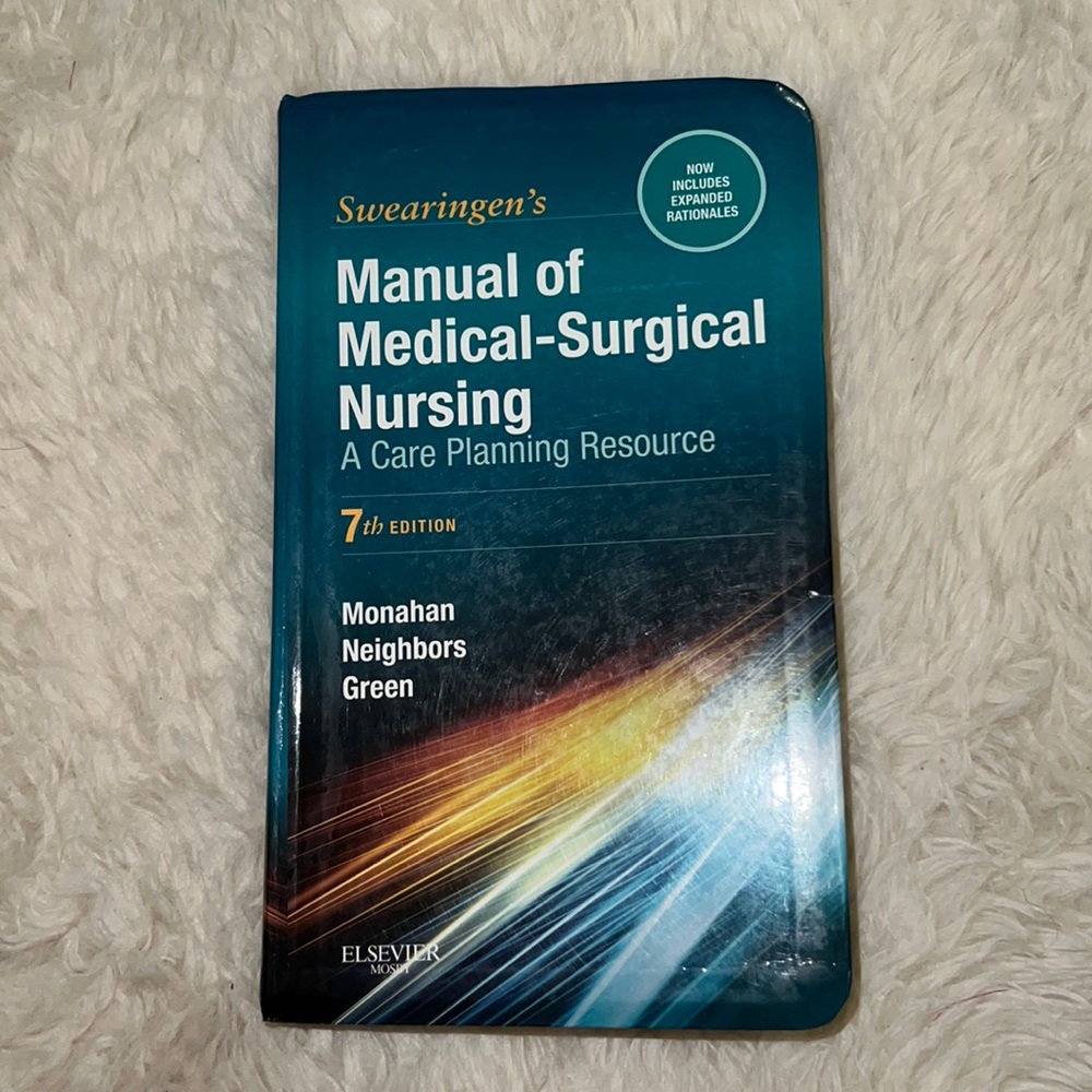 Nursing ELSEVIER manual of medical-surgical textbook